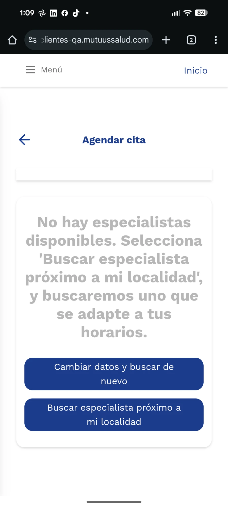 Un flujo crítico que ni siquiera funcionaba, fuera de la app