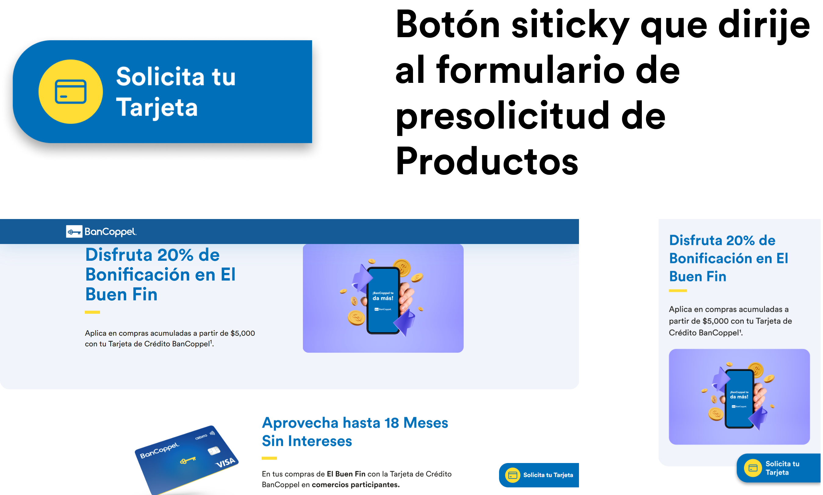 Botón Sticky: El Formulario Siempre a un Toque de Distancia